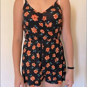 “H&M Floral Wrap Romper”